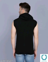 Men's Casual Hooded Tshirt - L